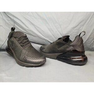 Nike Boys Air Max 270 (GS) Sneakers Mesh Triple Black Size 4.5 NEW NO BOX!